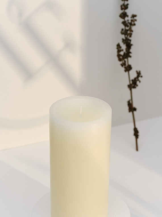 Kerze Zylinder Durchmesser 7 cm Höhe 15 cm - Bougies La Francaise Cylindre Candle Ivory — Bild N3