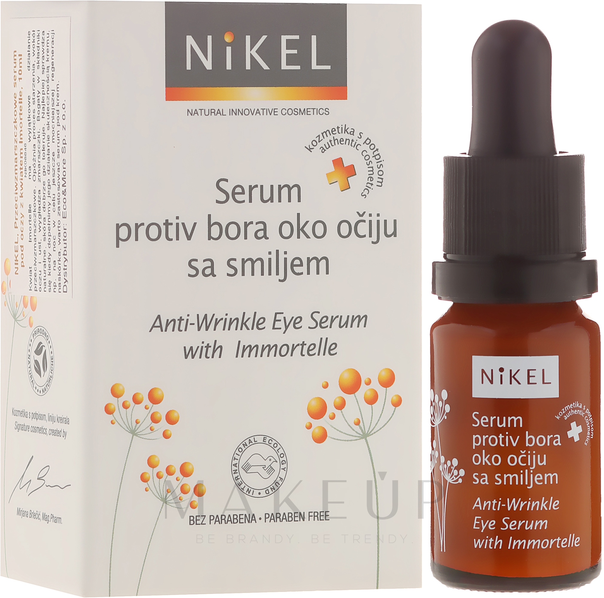 Augenserum gegen Falten mit Sand-Strohblume - Nikel Anti-Wrinkle Eye Serum — Bild 10 ml