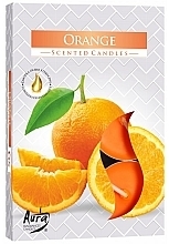 Düfte, Parfümerie und Kosmetik Teekerzen-Set Orange - Bispol Orange Scented Candles