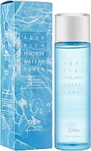 Gesichtstoner mit Hyaluronsäurekomplex - Ottie Aqua Rich Hyaluron Watery Toner — Bild N2