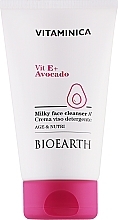 Düfte, Parfümerie und Kosmetik Gesichtsreinigungsmilch - Bioearth Vitaminica Vit E + Avocado Milky Face Cleanser 