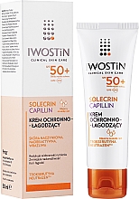 Sonnenschutzcreme für hyperaktive und Kapillarhaut SPF 50 - Iwostin Solecrin Capillin Cream SPF 50 — Bild N2