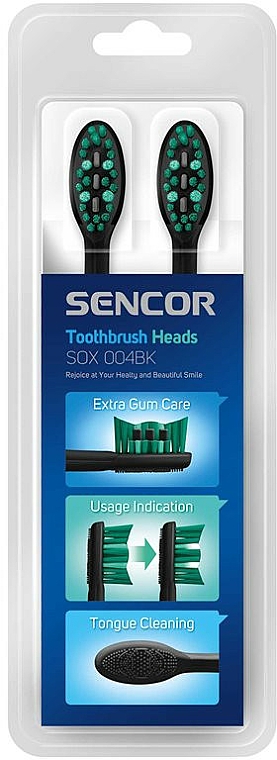 Ersatzkopf für elektrische Zahnbürste SOX004BK schwarz 4 St. - Sencor Toothbrush Heads — Bild N4