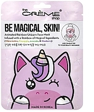 Tuchmaske für das Gesicht Einhorn - The Cryme Shop Face Mask Be Magical, Skin! Unicorn  — Bild N1