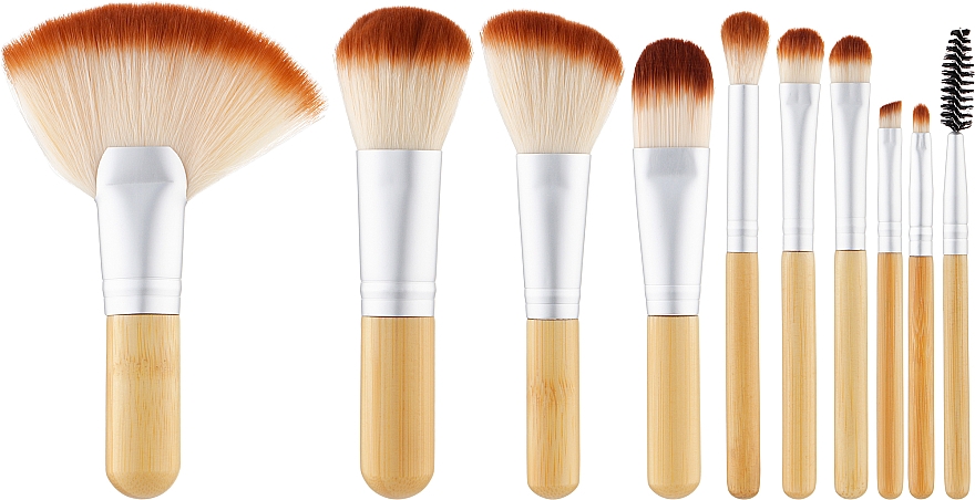 Make-up Pinselset 10-tlg. + Etui - Tools For Beauty — Bild N1