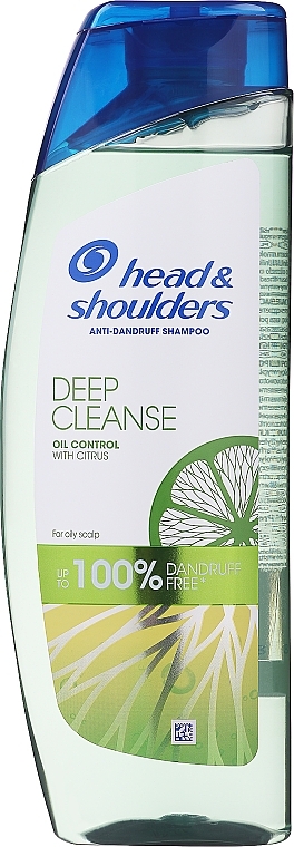 Riefenreinigendes Anti-Schuppen Shampoo für fettiges Haar - Head & Shoulders Deep Cleanse Oil Control Shampoo — Bild N1