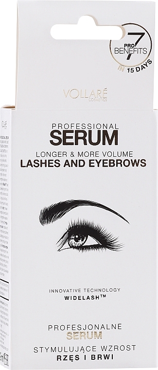Augenbrauen- und Wimpernserum zum Wachstum - Vollare Cosmetics Professional Serum