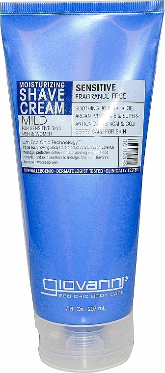 Rasiercreme - Giovanni Shave Cream Fragrance Free & Aloe for Sensitive Skin — Bild N1