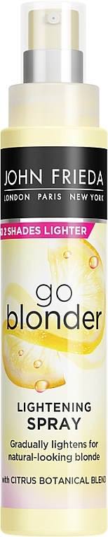Haaraufhellungsspray mit Kamille und Zitrusfrüchten - John Frieda Sheer Blonde Go Blonder Controlled Lightening Spray  — Bild N1