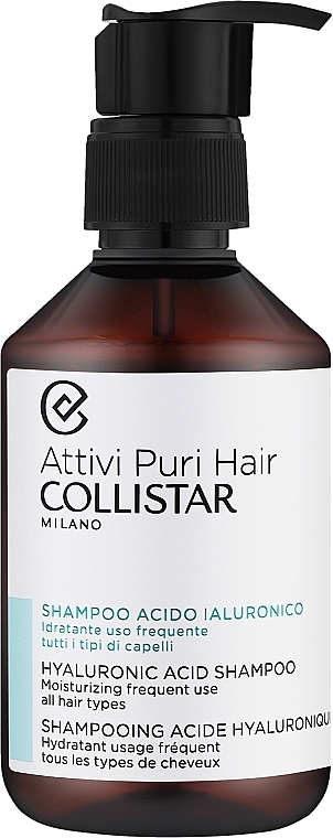 Feuchtigkeitsspendendes Shampoo mit Hyaluronsäure  - Collistar Attivi Puri Hair Hyaluronic Acid Shampoo — Bild N1