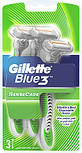 Düfte, Parfümerie und Kosmetik Einwegrasierer 3 St. - Gillette Blue 3 Sense Care