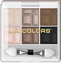 Lidschattenpalette 6 Farben - L.A. Colors 6 Color Eyeshadow  — Bild N1