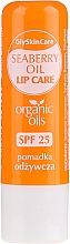 Düfte, Parfümerie und Kosmetik Pflegender Lippenbalsam mit Bio Sanddornöl SPF 25 - GlySkinCare Organic Seaberry Oil Lip Care