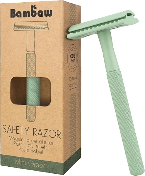 Rasierhobel - Bambaw Safety Razor Mint Green — Bild N1