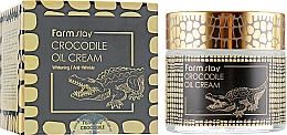 Düfte, Parfümerie und Kosmetik Gesichtscreme gegen Falten mit Krokodilfett - FarmStay Crocodile Oil Cream
