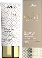 Verjüngende und modellierende Gesichtscreme mit Schneckenschleim und Kaviar-Extrakt - L'biotica Eclat Clow Cream — Bild N1