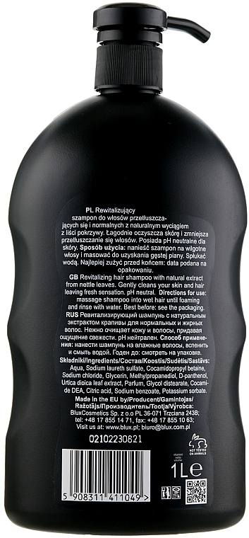 Revitalisierendes und seboregulierendes Shampoo mit Brennnesselextrakt für normales und fettiges Haar - Bluxcosmetic Naturaphy — Bild N4