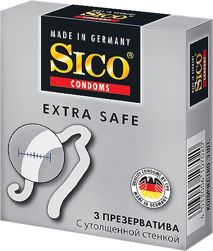 Kondomen Extra Safe 3 St. - Sico — Bild N1