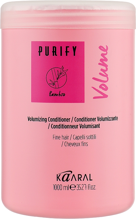 Creme-Balsam für dünnes Haar mit Cleananthus-Öl - Kaaral Purify Volume Conditioner — Foto N5
