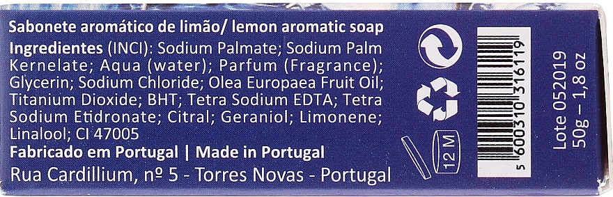 Naturseife Lemon - Essencias De Portugal Fado Lemon Soap Live Portugal Collection — Bild N2