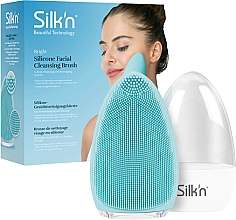 Düfte, Parfümerie und Kosmetik Gesichtsreinigungsbürste blau - Silk'n Bright Silicone Light Blue Facial Cleansing Brush