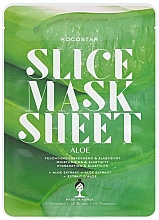 Düfte, Parfümerie und Kosmetik Feuchtigkeitsspendende Tuchmaske mit Aloe Vera-Extrakt - Kocostar Slice Mask Sheet Aloe