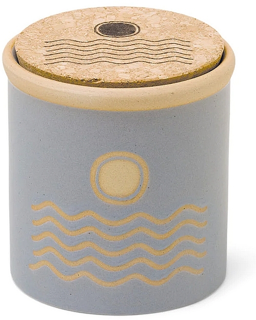 Duftkerze Wildleder blau - Paddywax Dune Ceramic Candle Blue Saltwater Suede — Bild N1