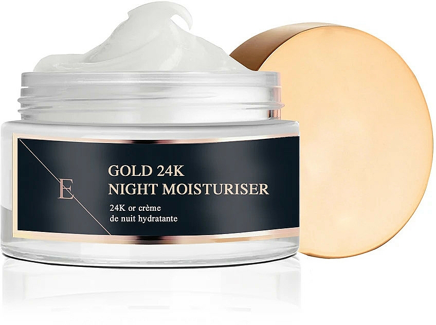 Feuchtigkeitsspendende Nachtcreme für das Gesicht gegen Falten - Eclat Skin London 24k Gold Night Moisturiser — Bild N1