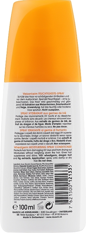Spray-Conditioner für trockenes Haar - Rausch Wheatgerm Moisturizing Spray Conditioner — Bild N2