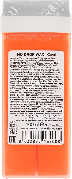 Breiter Roll-on-Wachsapplikator Koralle - ItalWax Top Formula Coral — Bild N2