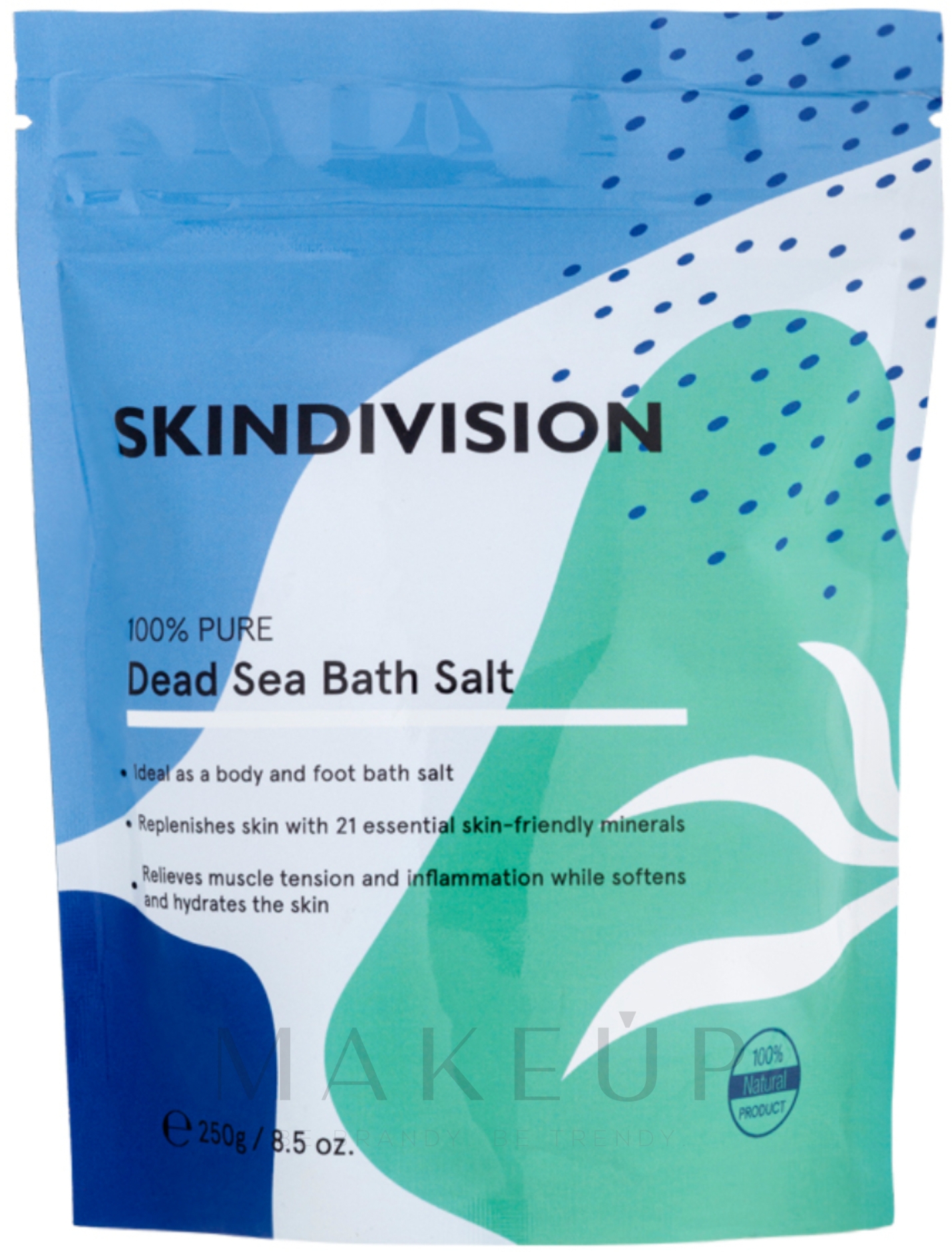 100% reines Badesalz aus dem Toten Meer - SkinDivision 100% Pure Dead Sea Bath Salt — Bild 250 g