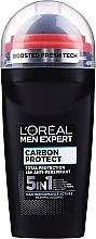 Düfte, Parfümerie und Kosmetik 4in1 Deo Roll-on Antitranspirant - L'Oreal Paris Men Expert Carbon Protect AntiPerspirant Intense Ice Deo Roll-On