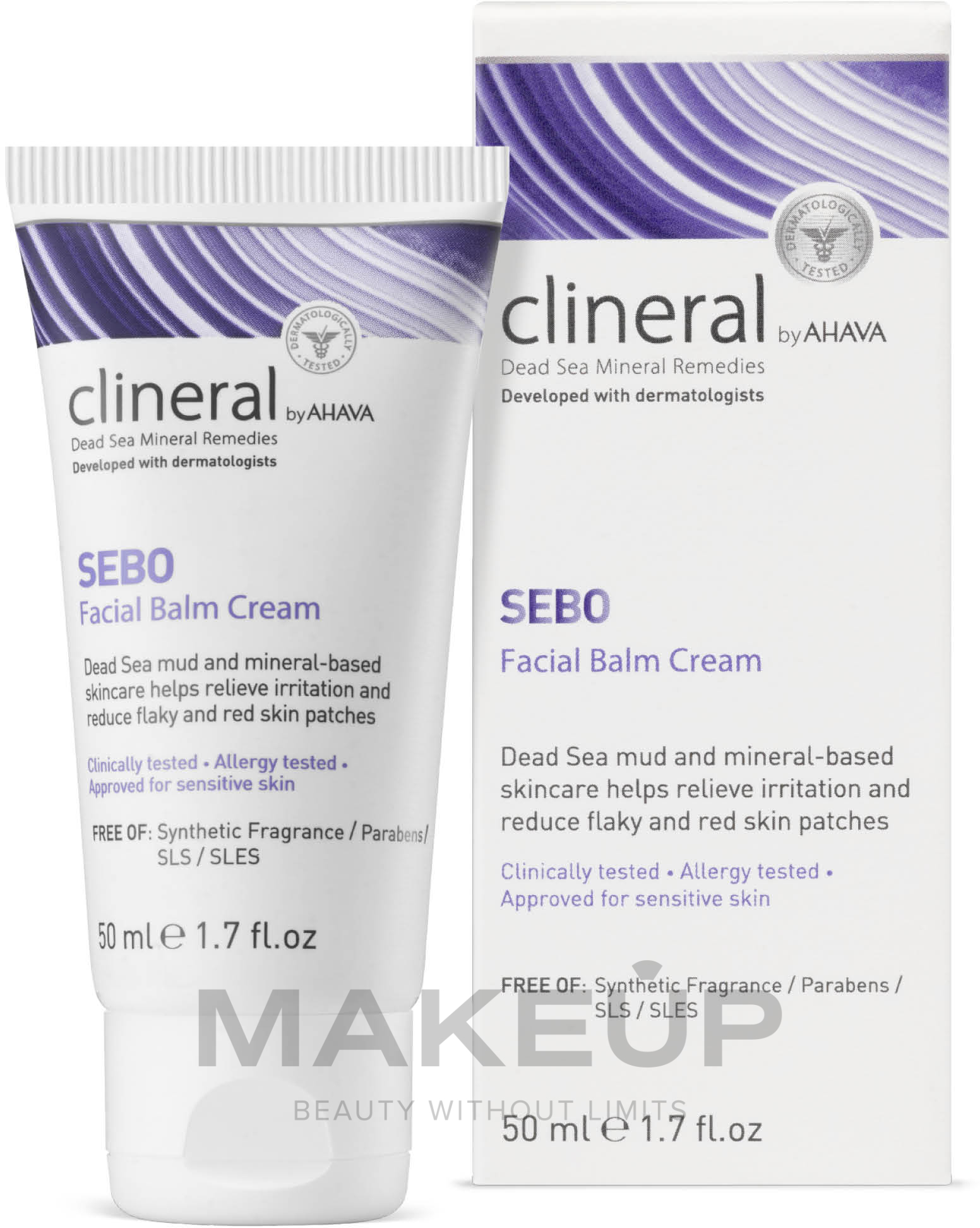 Creme-Balsam für das Gesicht - Ahava Clineral Sebo Facial Balm Cream Face Cream — Bild 50 ml