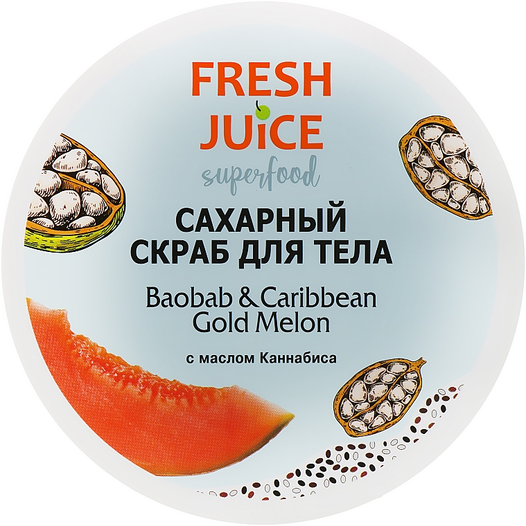 Körperzucker-Peeling Baobab & Caribbean Golden Melon - Fresh Juice Superfood Baobab & Caribbean Gold Melon — Bild N1