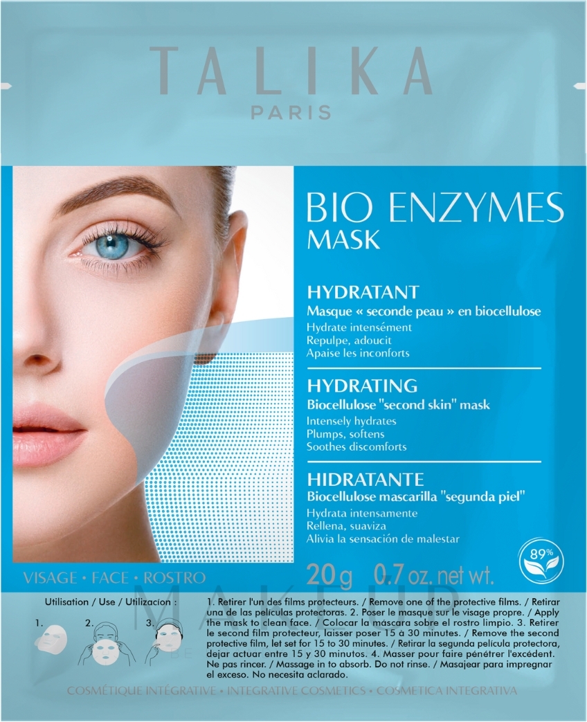 Feuchtigkeitsspendende Gesichtsmaske - Talika Bio Enzymes Hydrating Mask — Bild 20 g
