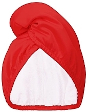 Doppelseitiger Satin-Haarturban rot - Glov Double-Sided Satin Hair Towel Wrap Red — Bild N1