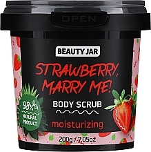 Feuchtigkeitsspendendes Körperpeeling - Beauty Jar Strawberry, Merry Me! Body Scrub  — Bild N1
