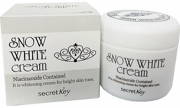 Aufhellende Gesichtscreme mit Niacinamid - Secret Key Snow White Cream — Bild N1