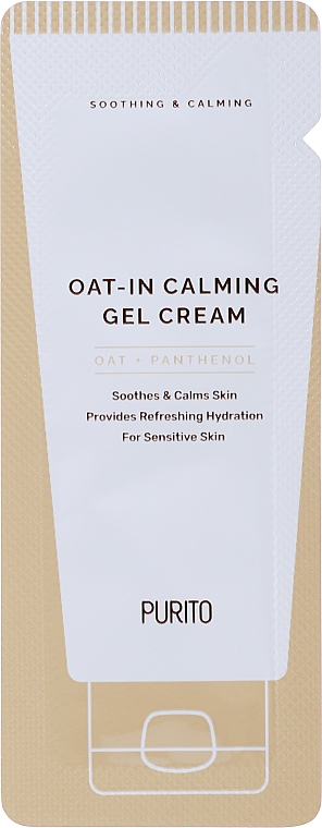 Beruhigende Gel-Gesichtscreme mit Hafersamen - Purito Oat-in Calming Gel Cream — Bild N1