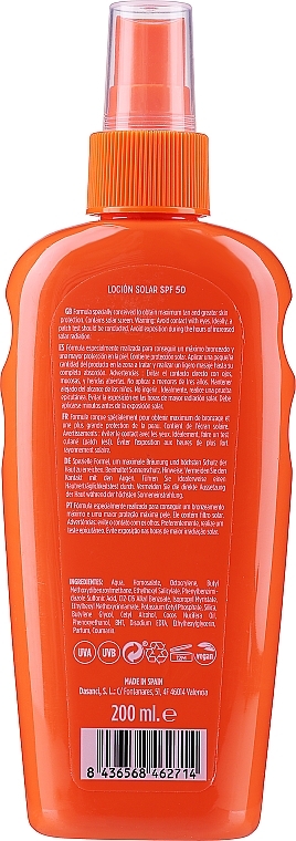 Körper-Sonnenschutz mit flüssiger Textur für intensive Bräune SPF 50 - Mediterraneo Sun Coconut Sunscreen Dark Tanning SPF50 — Bild N2