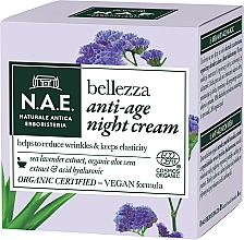 Düfte, Parfümerie und Kosmetik Anti-Aging Nachtcreme mit Seelavendelextrakt, Aloe Vera und Hyaluronsäure - N.A.E. Bellezza Anti-Age Night Cream