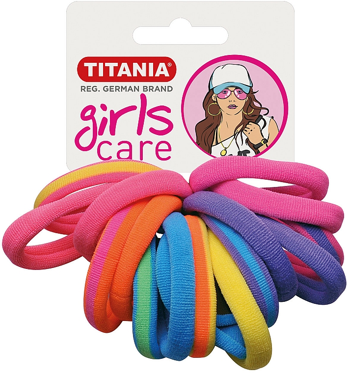 Haargummis mehrfarbig 16 St. - Titania Girls Care — Bild N1