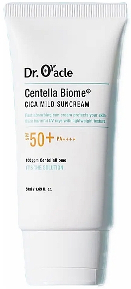 Beruhigende Sonnenschutzcreme für das Gesicht - Dr. Oracle Centella Biome Cica Mild Suncream — Bild N1
