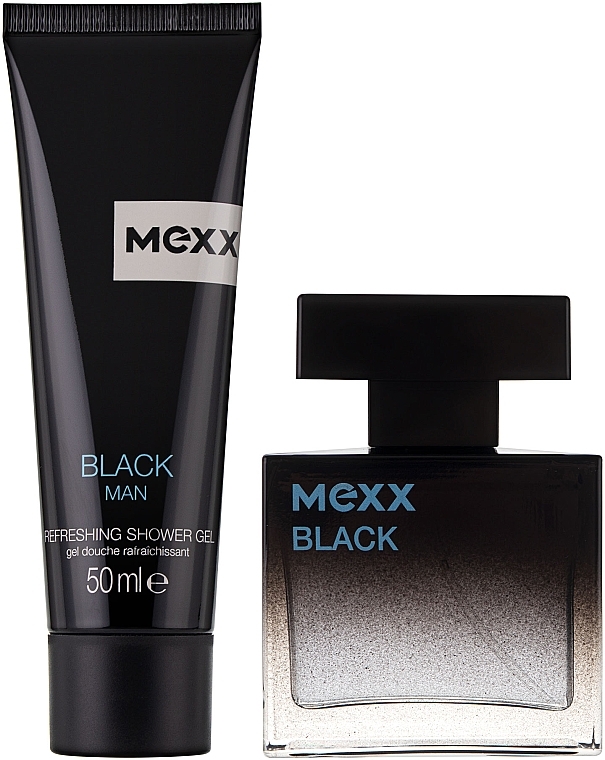 Mexx Black Man - Duftset (Eau de Toilette 30ml + Duschgel 50ml) — Bild N2