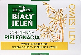 Hypoallergene Naturseife mit Haferextrakt - Bialy Jelen Hypoallergenic Soap Natural Oats — Bild N1