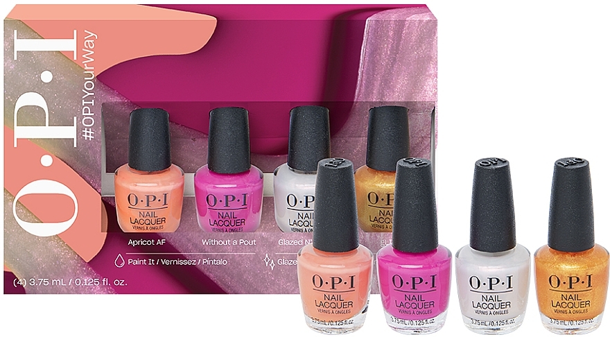 Set - OPI Spring 2024 Your Way Collection Nail Lacquer (Nagellack 4x3,75ml)  — Bild N4