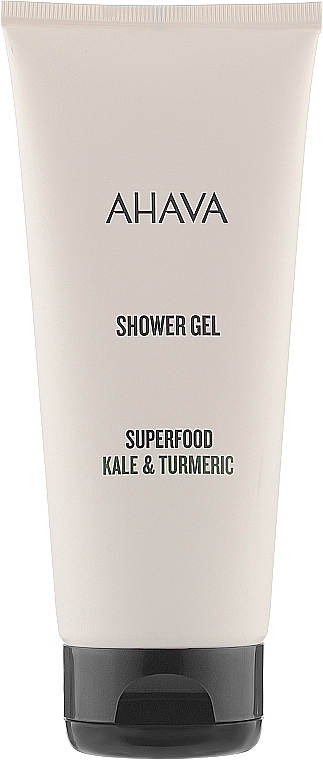 Mineralisches Duschgel - Ahava Superfood Kale & Turmeric Shower Gel (Probe)  — Bild N1