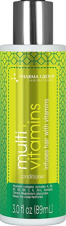 Vitamin-Haarspülung - Pharma Group Laboratories Multi+ Vitamins — Bild N2