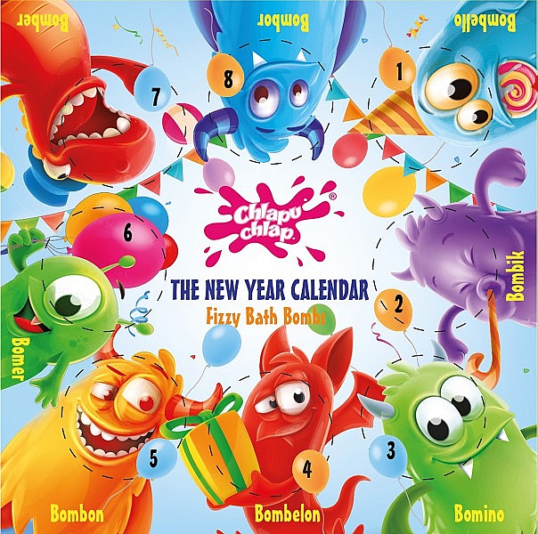 Badebomben-Set - Chlapu Chlap The New Year Calendar Fizzy Bath Bombs — Bild N1