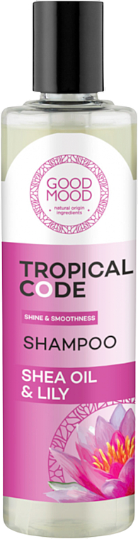 Haarshampoo mit Sheabutter und Lilie - Good Mood Tropical Code Shine & Smoothness Shampoo Shea Oil & Lily — Bild N1